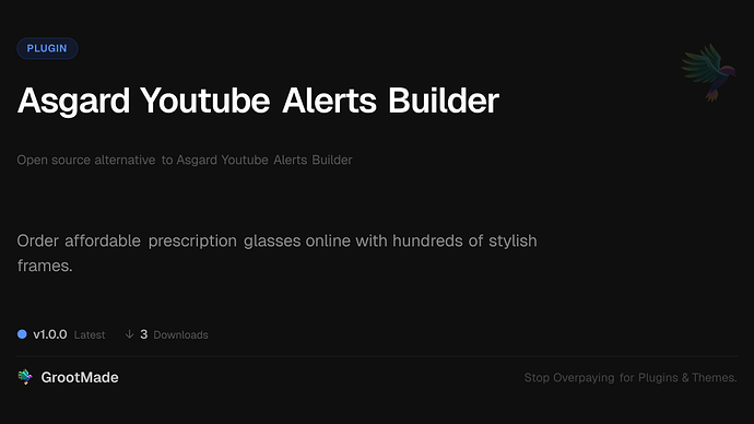 Asgard Youtube Alerts Builder