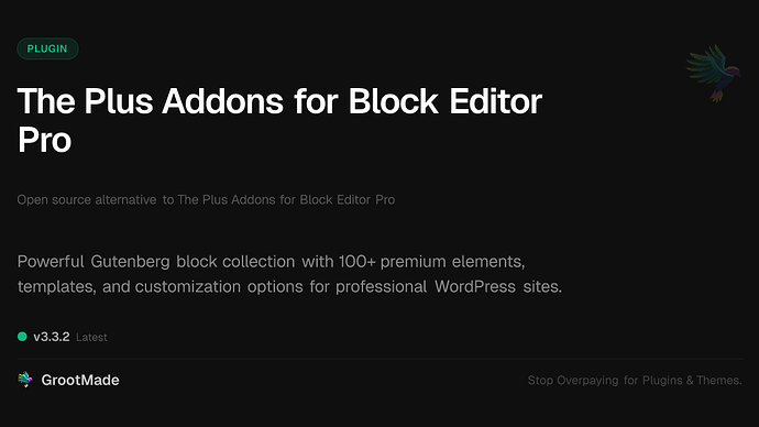 The Plus Addons for Block Editor Pro