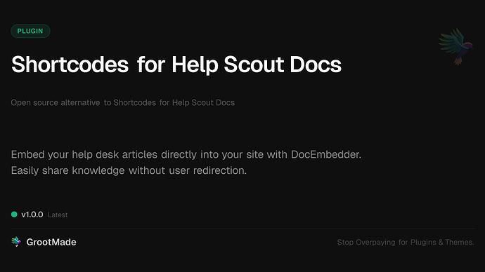 Shortcodes for Help Scout Docs