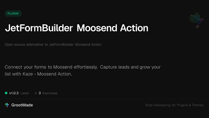 JetFormBuilder Moosend Action