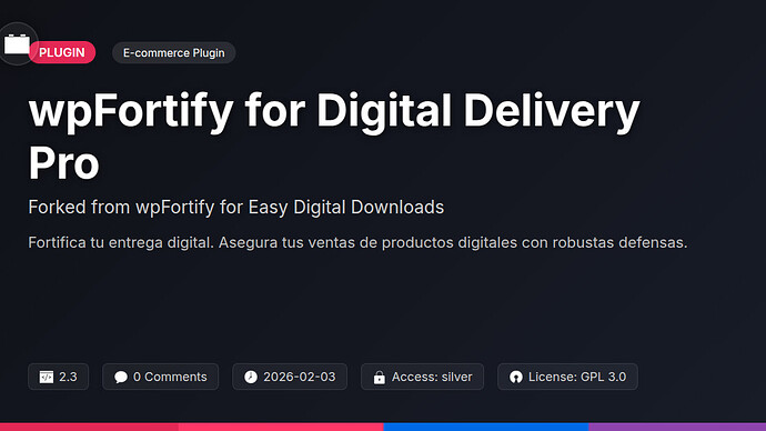 wpFortify for Awesome Downloads
