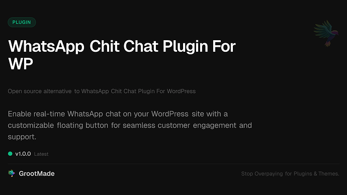 WhatsApp Chit Chat Plugin For WP