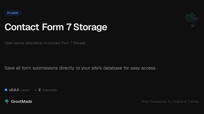 Contact Form 7 Storage