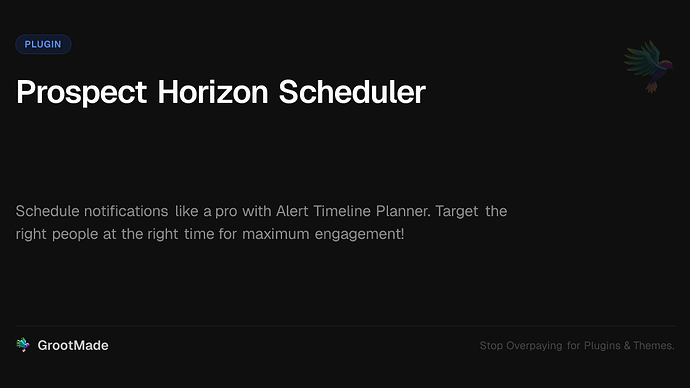Prospect Horizon Scheduler