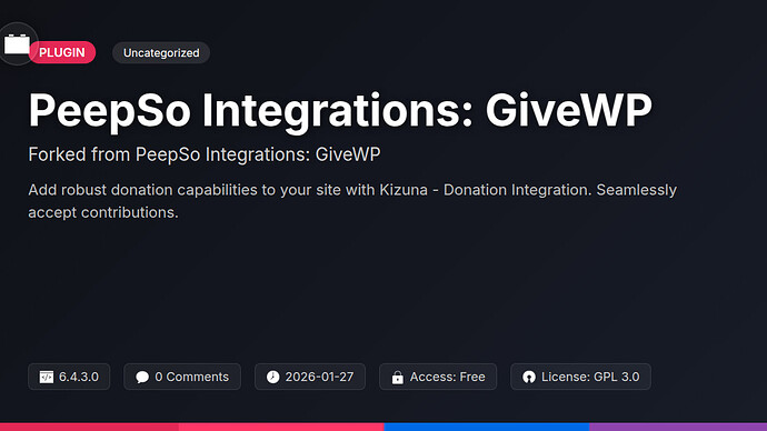 PeepSo Integrations: GiveWP