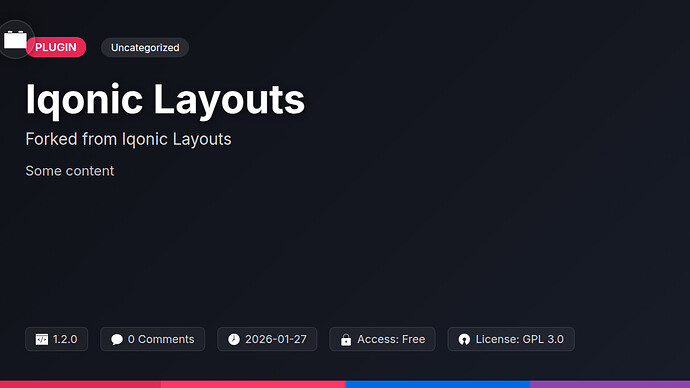 Iqonic Layouts