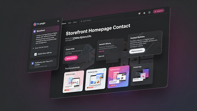 Storefront Homepage Contact Section