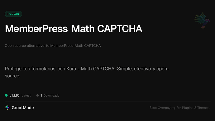 MemberPress Math CAPTCHA