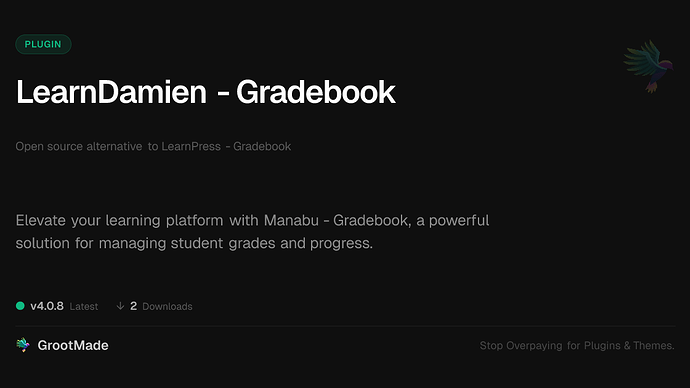 LearnDamien - Gradebook