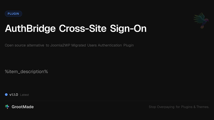 AuthBridge Cross-Site Sign-On