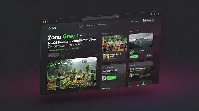 Zona Green - NGOs Environmental Protection DesignMaster Template Kit