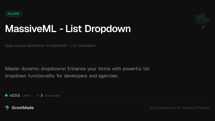 MassiveML - List Dropdown