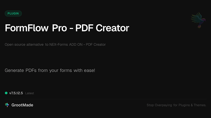 FormFlow Pro - PDF Creator