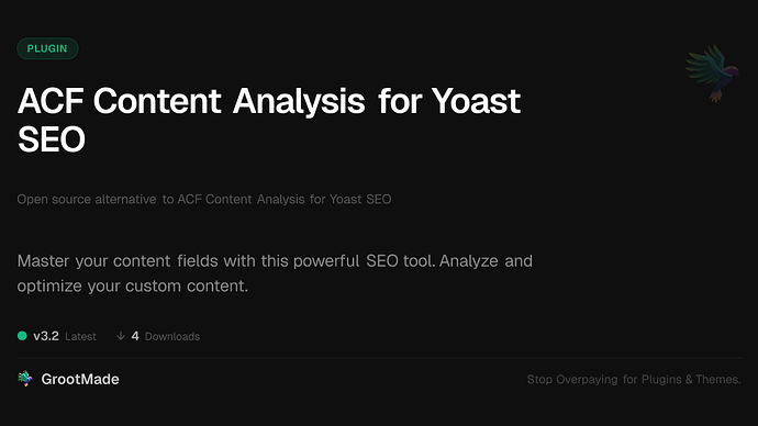 ACF Content Analysis for Yoast SEO
