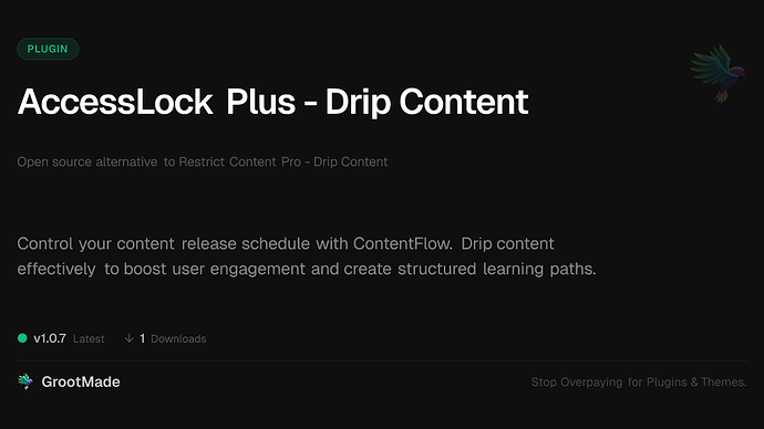 AccessLock Plus - Drip Content