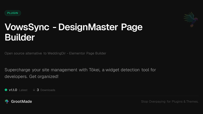 VowsSync - DesignMaster Page Builder