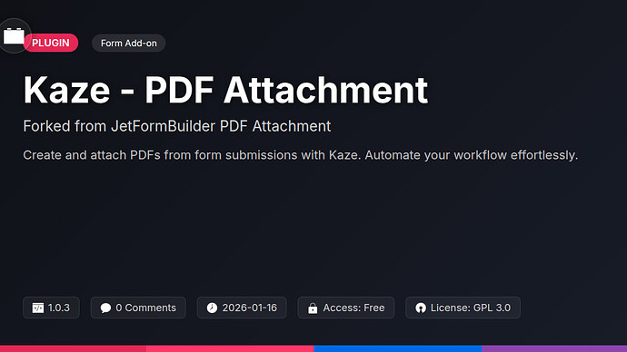 JetFormBuilder PDF Attachment