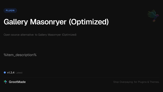 Gallery Masonryer (Optimized)