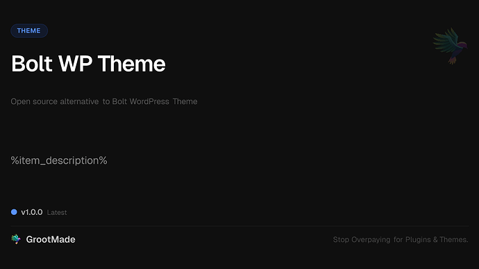 Bolt WP Theme