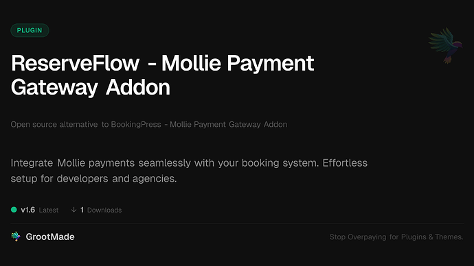 ReserveFlow - Mollie Payment Gateway Addon