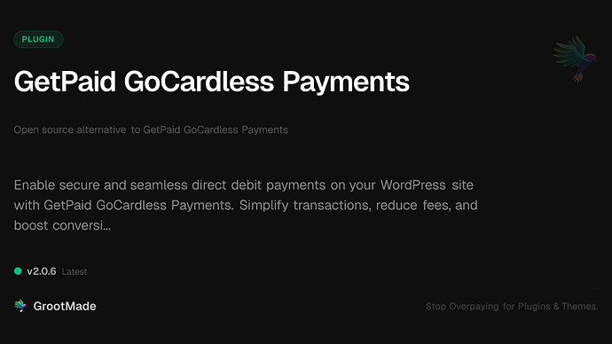GetPaid GoCardless Payments