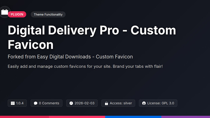Awesome Downloads - Custom Favicon