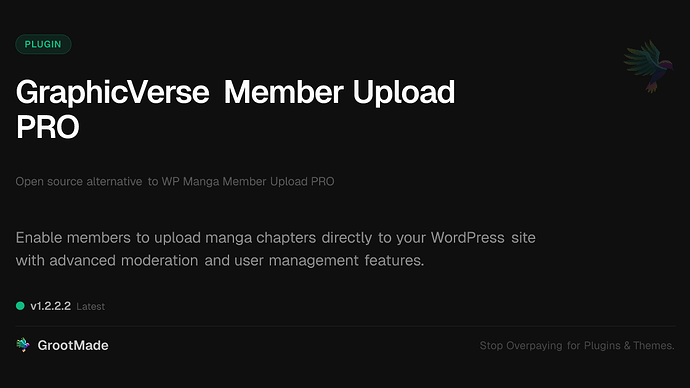 GraphicVerse Member Upload PRO