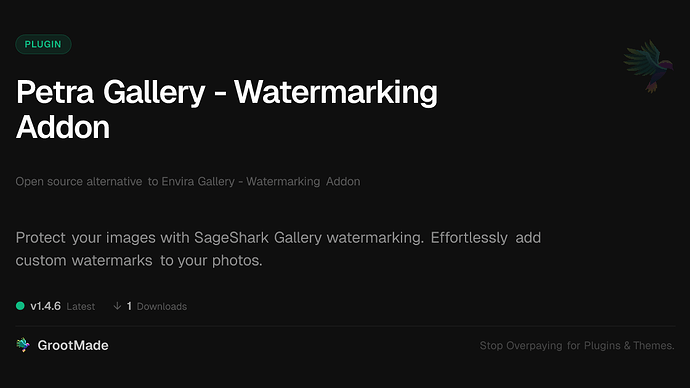 Petra Gallery - Watermarking Addon