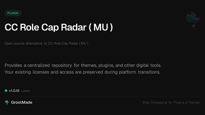 CC Role Cap Radar ( MU )