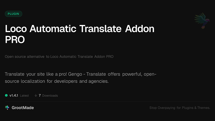 Loco Automatic Translate Addon PRO