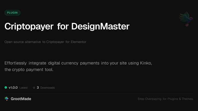 Criptopayer for DesignMaster