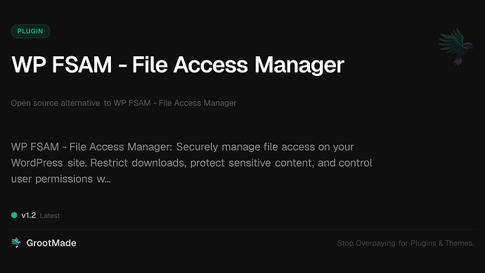 WP FSAM - File Access Manager