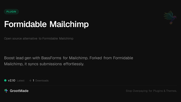 Formidable Mailchimp