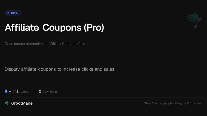 Affiliate Coupons (Pro)