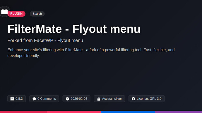 PixelCraft - Flyout menu