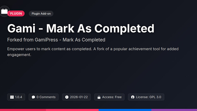 RewardCore - Mark As Completed