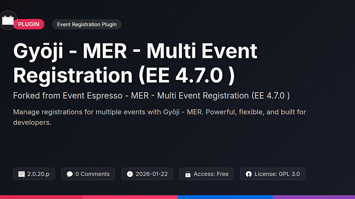 Event Espresso - MER - Multi Event Registration (EE 4.7.0+)