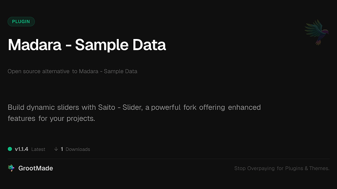 Madara - Sample Data