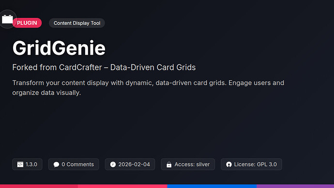 CardCrafter – Data-Driven Card Grids