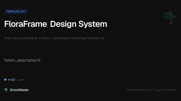 FloraFrame Design System