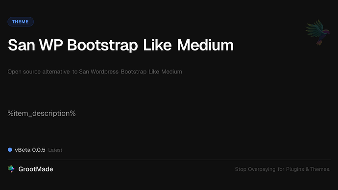 San WP Bootstrap Like Medium