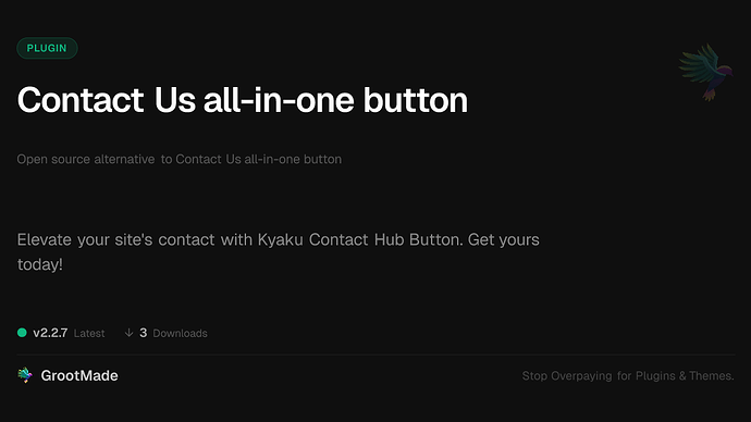 Contact Us all-in-one button