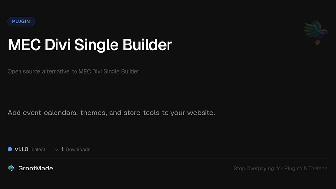 MEC Divi Single Builder