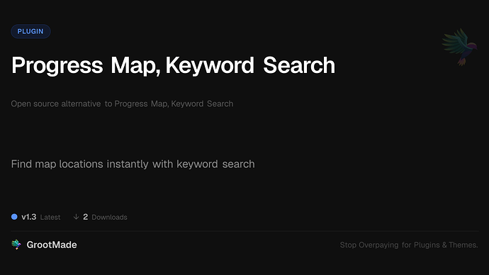Progress Map, Keyword Search