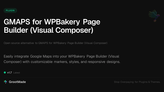 GMAPS for WPBakery Page Builder (Visual Composer)