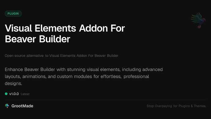 Visual Elements Addon For Beaver Builder