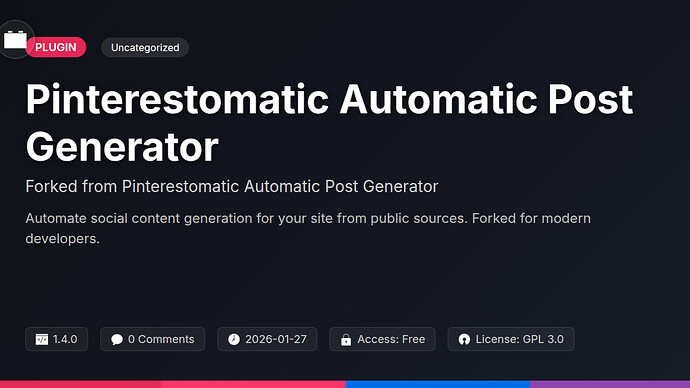 Pinterestomatic Automatic Post Generator