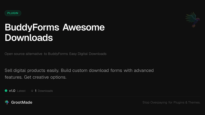 BuddyForms Awesome Downloads