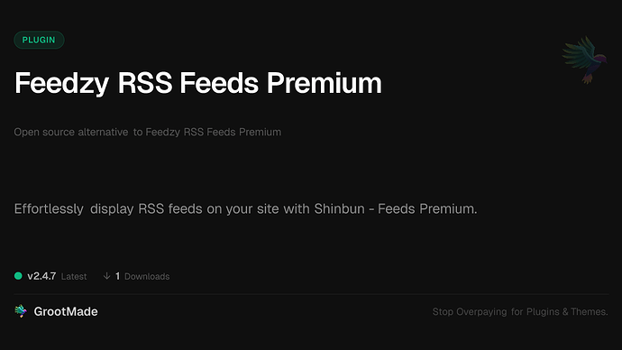 Feedzy RSS Feeds Premium