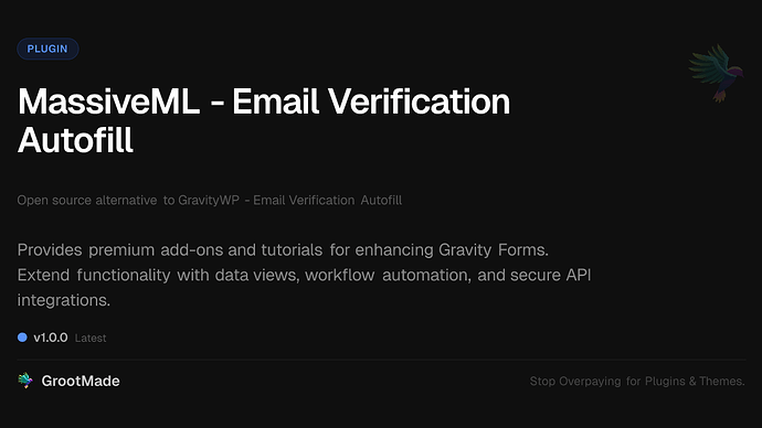 MassiveML - Email Verification Autofill